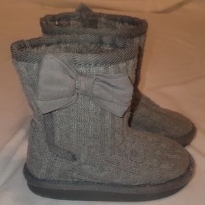 Girls Okie Dokie Maisy Grey Boots - Toddler Size 8